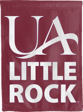 Load image into Gallery viewer, maroon university of arkansas little rock double sided house flag for game day decor
