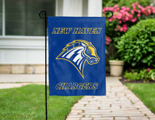 Load image into Gallery viewer, blue university of new haven chargers double sided garden flag for yard decor
