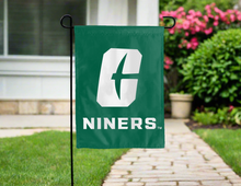 Load image into Gallery viewer, university of north carolina at charlotte double sided garden flag for yard decor
