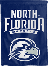 Load image into Gallery viewer, university of north florida ospreys double sided house flag for man cave decor
