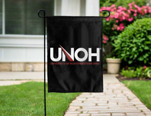 Load image into Gallery viewer, black university of northwestern ohio double sided garden flag for yard decor
