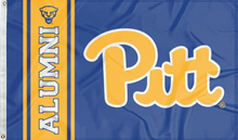 Load image into Gallery viewer, university of pittsburgh alumni flag for college dorm decor
