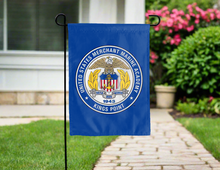 Load image into Gallery viewer, blue U.S. Merchant Marine Academy Garden Flag for yard decor
