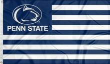 Load image into Gallery viewer, usa flag style penn state university flag for college dorm decor
