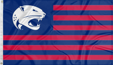 Load image into Gallery viewer, usa flag style south alabama jaguars flag for college dorm decor
