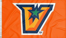 Load image into Gallery viewer, orange ut rio grande valley flag for college dorm decor
