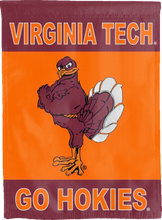 Load image into Gallery viewer, virginia tech hokies double sided house flag for college dorm decor
