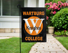 Load image into Gallery viewer, black wartburg college double sided garden flag for yard decor
