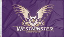 Load image into Gallery viewer, purple westminster university griffins for college dorm decor
