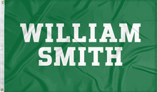 Load image into Gallery viewer, green william smith flag for college dorm decor
