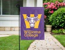 Load image into Gallery viewer, purple williams college ephs double sided garden flag for yard decor
