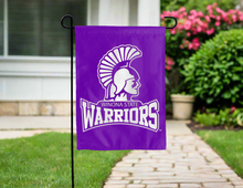 Load image into Gallery viewer, purple winona state warriors double sided garden flag for yard decor
