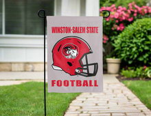 Load image into Gallery viewer, grey winston-salem state football garden flag for yard decor

