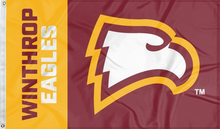 Load image into Gallery viewer, winthrop university eagles flag for college dorm decor
