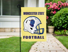 Load image into Gallery viewer, gold worcester state football double sided garden flag for yard decor
