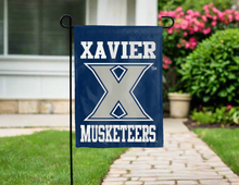 Load image into Gallery viewer, blue xavier university double sided garden flag for yard decor
