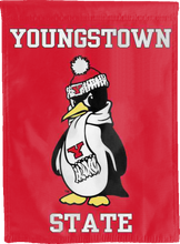 Load image into Gallery viewer, red youngstown state university double sided house flag for college dorm decor
