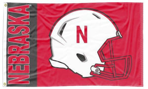 University of Nebraska - Huskers Football Red & Black 3x5 Flag