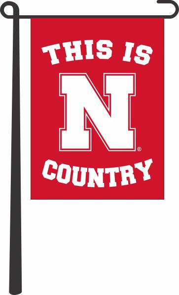 University of Nebraska - This Is N Huskers Country Garden Flag