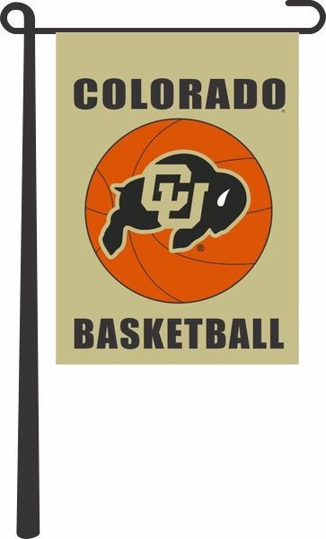 University of Colorado Boulder - Basketball Garden Flag