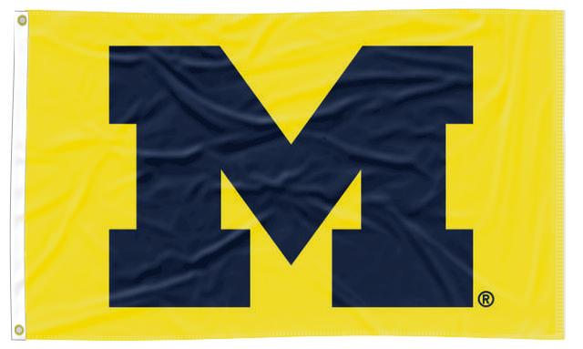 Michigan - Wolverines Yellow 3x5 Flag