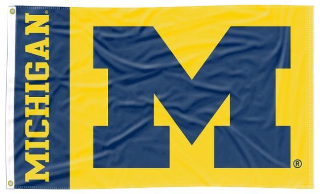 Michigan - Block M 2 Panel 3x5 Flag