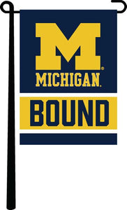 Michigan - College Bound Garden Flag