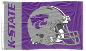 Kansas State - Wildcats Football Helmet 3x5 Flag