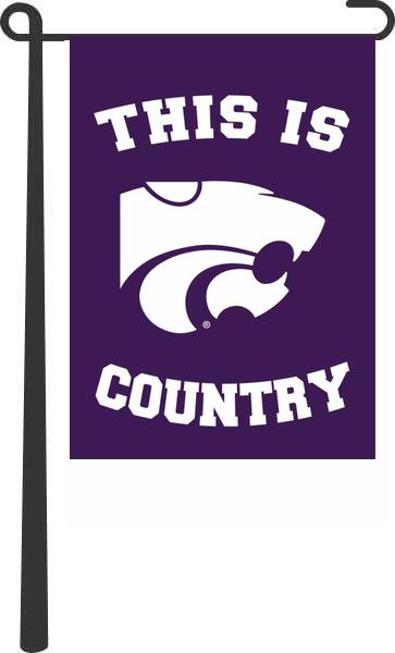 Kansas State - This Is Kansas State Wildcats Country Garden Flag