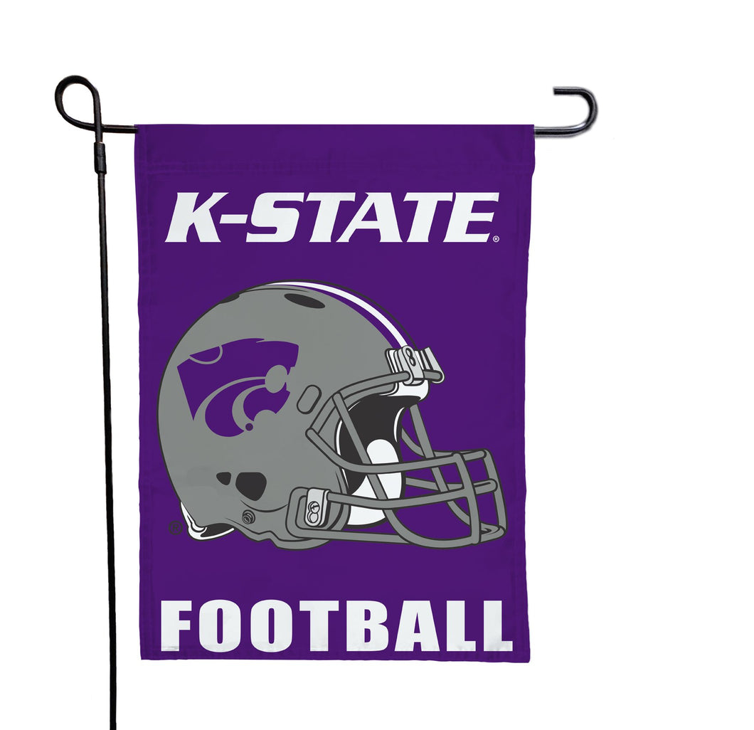 Purple Kansas State University Football Garden Flag