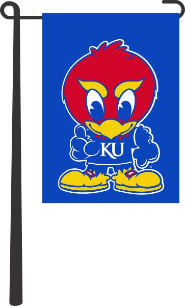 Kansas - Baby Jayhawk Garden Flag