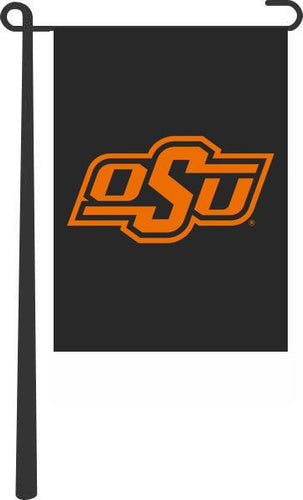 Black 13x18 Oklahoma State Garden Flag with OSU Logo