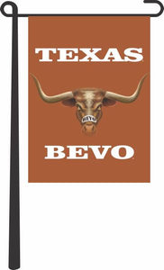 Texas Orange 13x18 Texas Longhorns Garden Flag with Bevo Mascot Eyes Logo