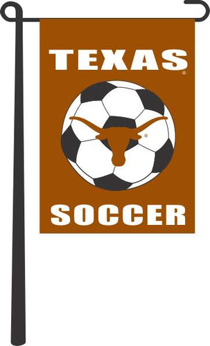 Orange 13x18 Texas Longhorns Soccer Garden Flag