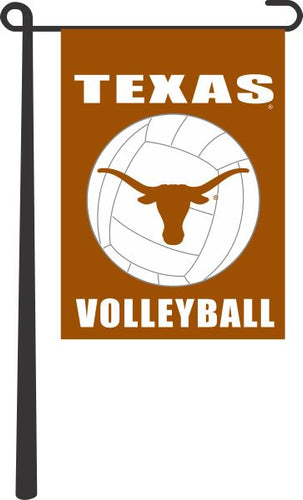 Orange 13x18 Texas Longhorns Volleyball Garden Flag