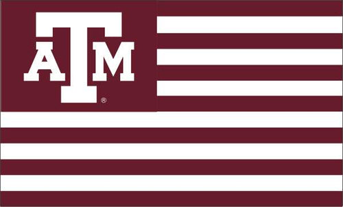 3x5 Texas A&M Flag with National Logo