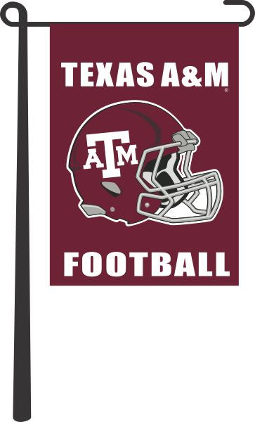 Maroon 13x18 Texas A&M Football Garden Flag