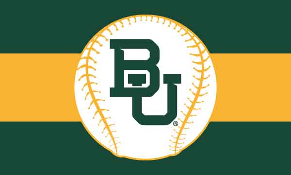 Baylor University - Baseball 3x5 Flag
