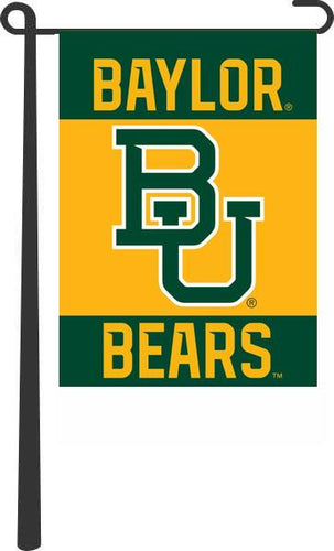 13x18 Baylor Garden Flag with 3 Panel Baylor BU Bears Logo