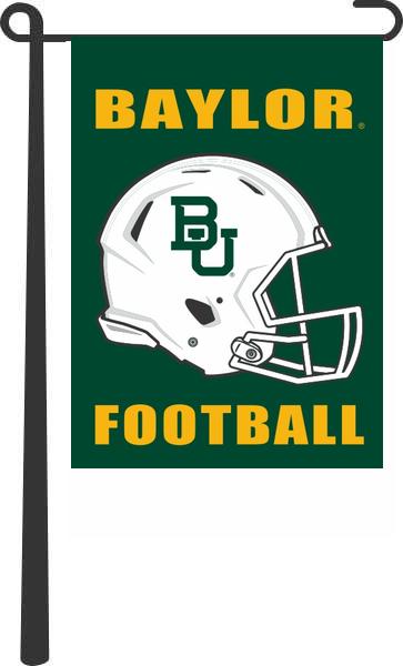 Green 13x18 Baylor Football Garden Flag