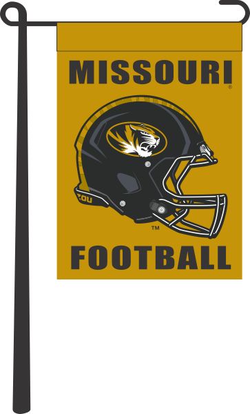 Gold University of Missouri Football Garden Flag