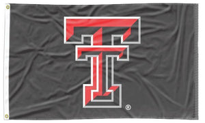 Black 3x5 Texas Tech Flag with Two Metal Grommets