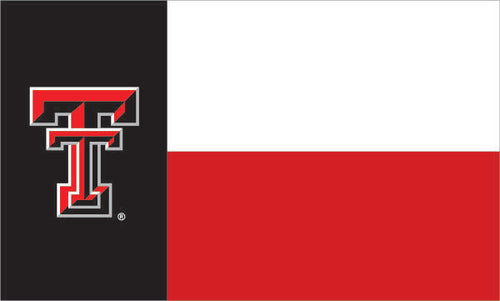 3x5 Texas State Flag Style Texas Tech Flag