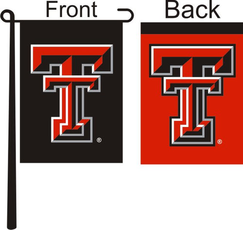 Black and Red Double Sided 13x18 Texas Tech Garden Flag