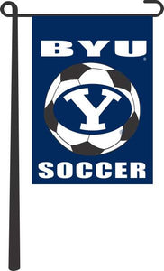 BYU - Soccer Garden Flag