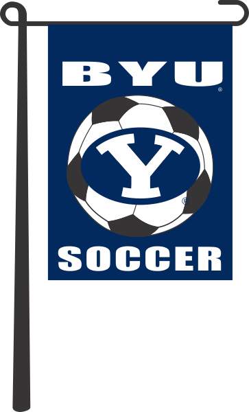 BYU - Soccer Garden Flag