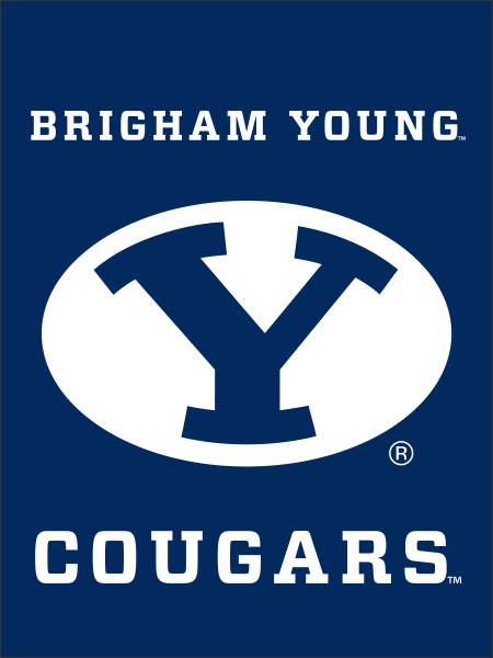 BYU - University Cougars Blue House Flag