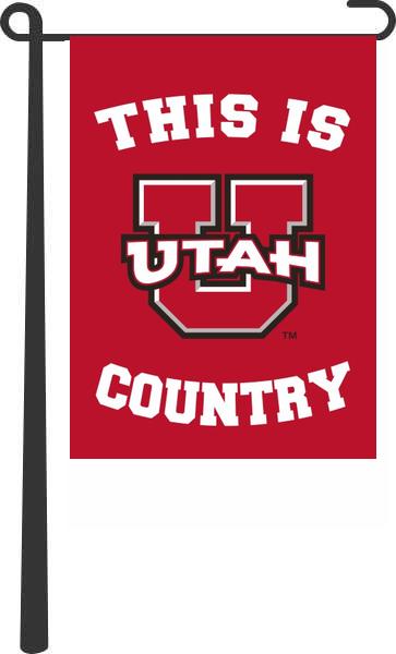 University of Utah - This Is Utah Utes Country Garden Flag