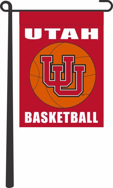 University of Utah - Basketball Garden Flag