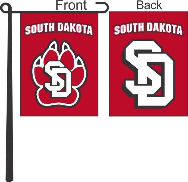 University of South Dakota - Coyotes Double Sided Garden Flag